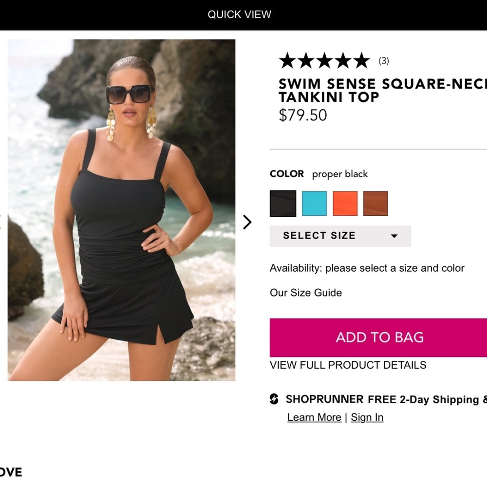Tankini top